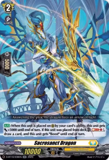 Sacrosanct Dragon (D-BT10/030EN), D-BT10: Dragon Masquerade — Vanguard card price
