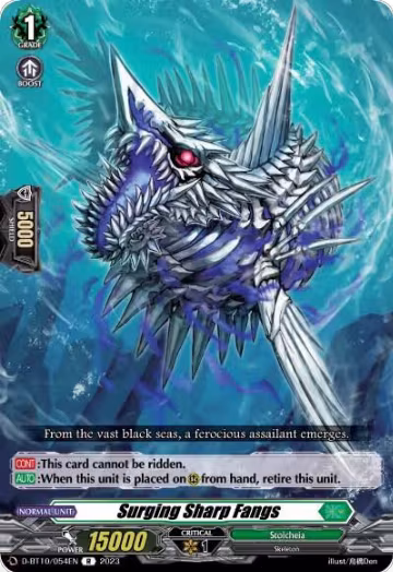 Surging Sharp Fangs (D-BT10/054EN), D-BT10: Dragon Masquerade — Vanguard card price
