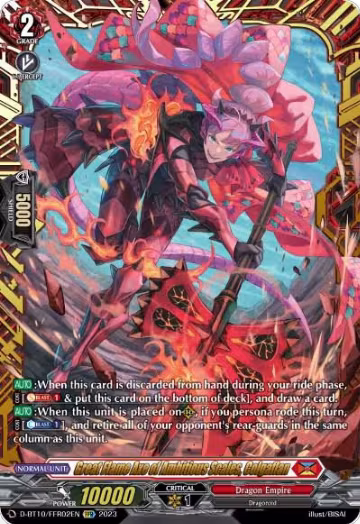 Great Flame Axe of Ambitious Scales, Colgaflan (FFR) (D-BT10/FFR02EN), D-BT10: Dragon Masquerade — Vanguard card price