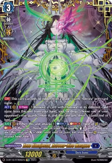 Xeno Almajestar, Astroea=Bico Masques (FFR) (D-BT10/FFR05EN), D-BT10: Dragon Masquerade — Vanguard card price