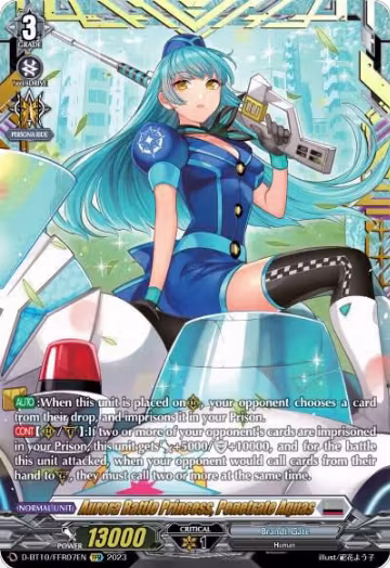 Aurora Battle Princess, Penetrate Aquas (FFR) (D-BT10/FFR07EN), D-BT10: Dragon Masquerade — Vanguard card price