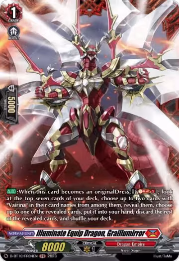 Illuminate Equip Dragon, Graillumirror (FR) (D-BT10/FR04EN), D-BT10: Dragon Masquerade — Vanguard card price