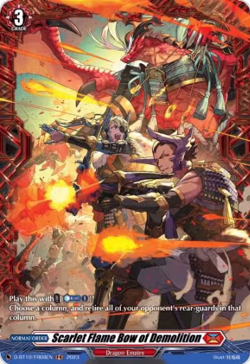 Scarlet Flame Bow of Demolition (FR) (D-BT10/FR08EN), D-BT10: Dragon Masquerade — Vanguard card price