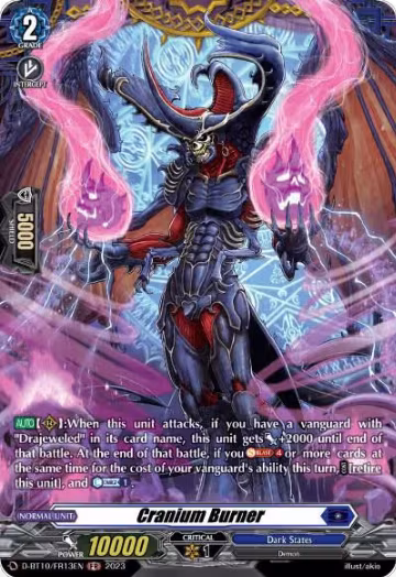 Cranium Burner (FR) (D-BT10/FR13EN), D-BT10: Dragon Masquerade — Vanguard card price