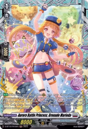 Aurora Battle Princess, Grenade Marieda (FR) (D-BT10/FR19EN), D-BT10: Dragon Masquerade — Vanguard card price