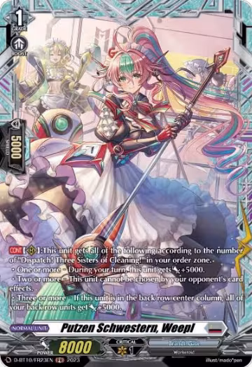 Putzen Schwestern, Weepl (FR) (D-BT10/FR23EN), D-BT10: Dragon Masquerade — Vanguard card price
