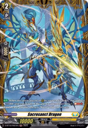 Sacrosanct Dragon (FR) (D-BT10/FR27EN), D-BT10: Dragon Masquerade — Vanguard card price