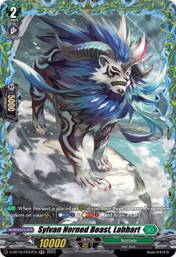 Sylvan Horned Beast, Lahbart (FR) (D-BT10/FR37EN), D-BT10: Dragon Masquerade — Vanguard card price