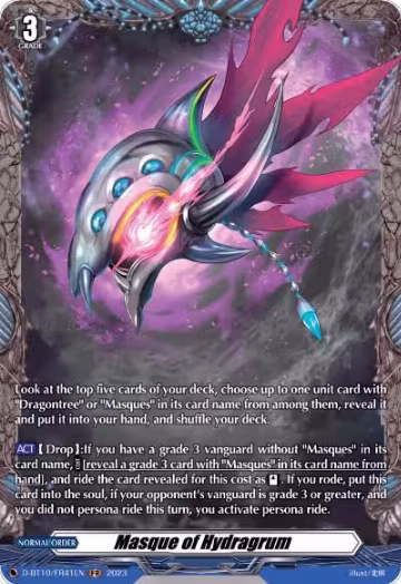 Masque of Hydragrum (FR) (D-BT10/FR41EN), D-BT10: Dragon Masquerade — Vanguard card price