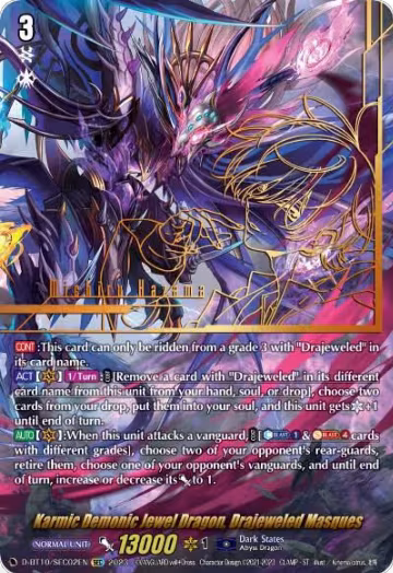 Karmic Demonic Jewel Dragon, Drajeweled Masques (SEC) (D-BT10/SEC02EN) — card price