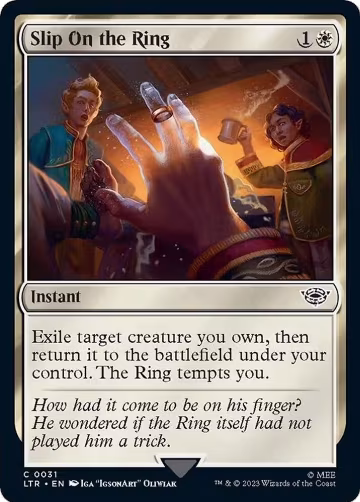 Slip on the Ring (31), Universes Beyond: The Lord of the Rings: Tales of Middle-earth — Magic card price