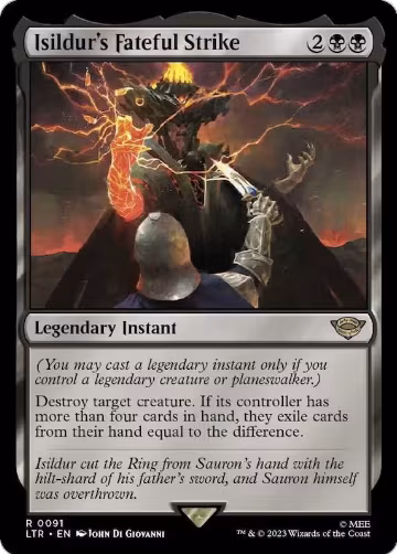 Isildur's Fateful Strike (91), Universes Beyond: The Lord of the Rings: Tales of Middle-earth — Magic card price