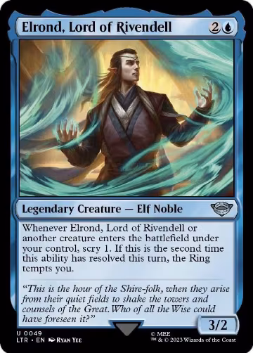 Elrond, Lord of Rivendell (49), Universes Beyond: The Lord of the Rings: Tales of Middle-earth — Magic card price