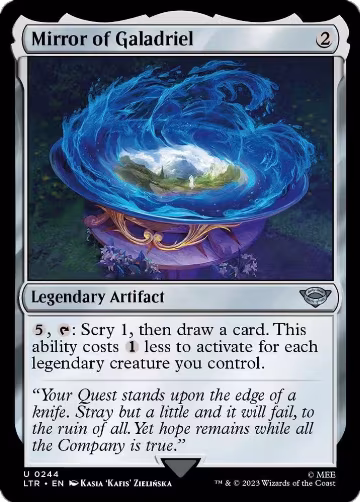 Mirror of Galadriel (244), Universes Beyond: The Lord of the Rings: Tales of Middle-earth — Magic card price