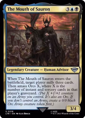 The Mouth of Sauron (216), Universes Beyond: The Lord of the Rings: Tales of Middle-earth — Magic card price