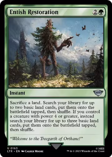 Entish Restoration (163), Universes Beyond: The Lord of the Rings: Tales of Middle-earth — Magic card price