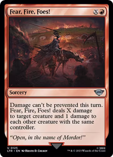 Fear, Fire, Foes! (125), Universes Beyond: The Lord of the Rings: Tales of Middle-earth — Magic card price