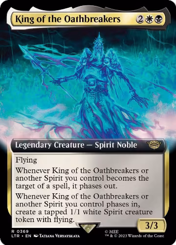 King of the Oathbreakers (Extended Art) (369), Universes Beyond: The Lord of the Rings: Tales of Middle-earth — Magic card price