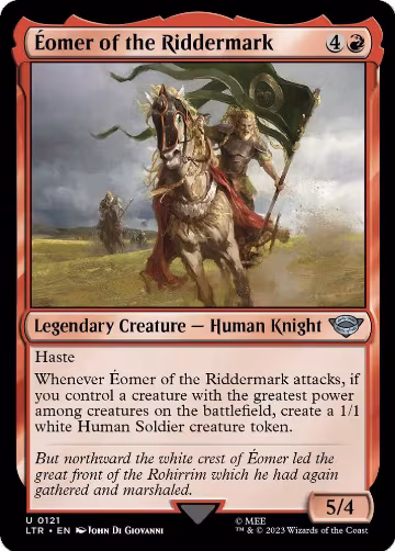 Eomer of the Riddermark (121), Universes Beyond: The Lord of the Rings: Tales of Middle-earth — Magic card price