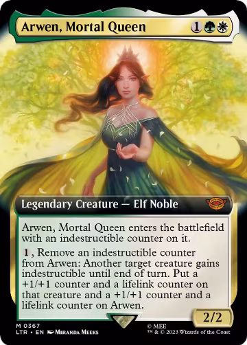 Arwen, Mortal Queen (Extended Art) (367), Universes Beyond: The Lord of the Rings: Tales of Middle-earth — Magic card price