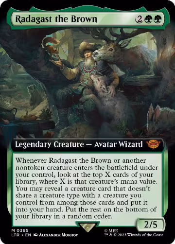 Radagast the Brown (Extended Art) (365), Universes Beyond: The Lord of the Rings: Tales of Middle-earth — Magic card price
