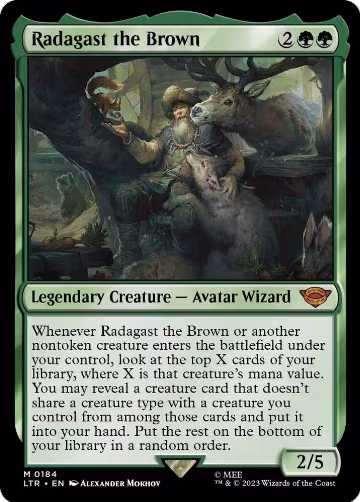 Radagast the Brown (184), Universes Beyond: The Lord of the Rings: Tales of Middle-earth — Magic card price