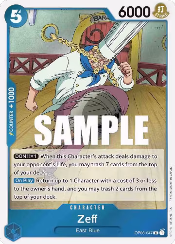 Zeff (OP03-047), Pillars of Strength — One Piece card price