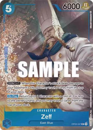Zeff (Alternate Art) (OP03-047), Pillars of Strength — One Piece card price