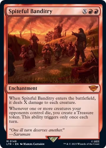 Spiteful Banditry (149), Universes Beyond: The Lord of the Rings: Tales of Middle-earth — Magic card price