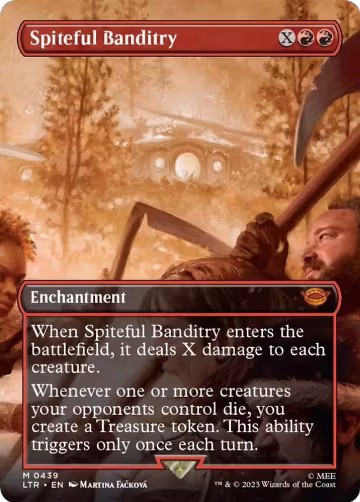 Spiteful Banditry (Borderless) (439), Universes Beyond: The Lord of the Rings: Tales of Middle-earth — Magic card price