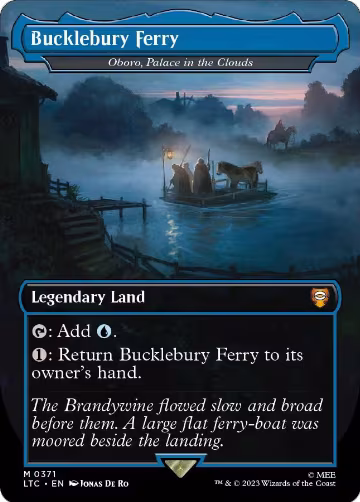 Bucklebury Ferry - Oboro, Palace in the Clouds (Borderless) (371), Commander: The Lord of the Rings: Tales of Middle-earth — Magic card price
