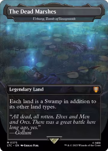 The Dead Marshes - Urborg, Tomb of Yawgmoth (Borderless) (375), Commander: The Lord of the Rings: Tales of Middle-earth — Magic card price