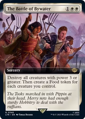 The Battle of Bywater (Extended Art) (346), Universes Beyond: The Lord of the Rings: Tales of Middle-earth — Magic card price
