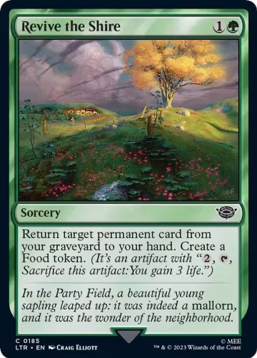 Revive the Shire (185), Universes Beyond: The Lord of the Rings: Tales of Middle-earth — Magic card price