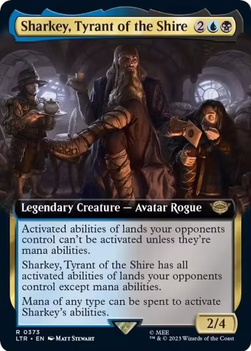 Sharkey, Tyrant of the Shire (Extended Art) (373), Universes Beyond: The Lord of the Rings: Tales of Middle-earth — Magic card price