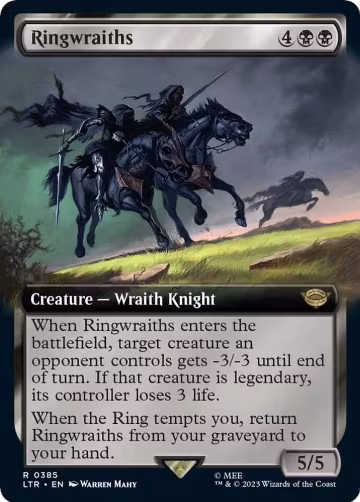 Ringwraiths (Extended Art) (385), Universes Beyond: The Lord of the Rings: Tales of Middle-earth — Magic card price
