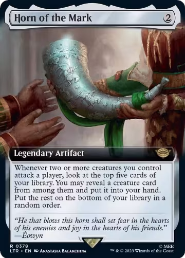 Horn of the Mark (Extended Art) (378), Universes Beyond: The Lord of the Rings: Tales of Middle-earth — Magic card price