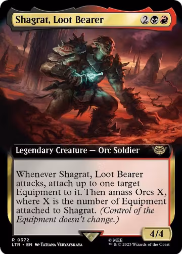 Shagrat, Loot Bearer (Extended Art) (372), Universes Beyond: The Lord of the Rings: Tales of Middle-earth — Magic card price