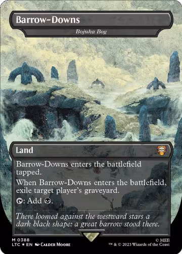 Barrow-Downs - Bojuka Bog (Borderless) (Surge Foil) (388), Commander: The Lord of the Rings: Tales of Middle-earth — Magic card price
