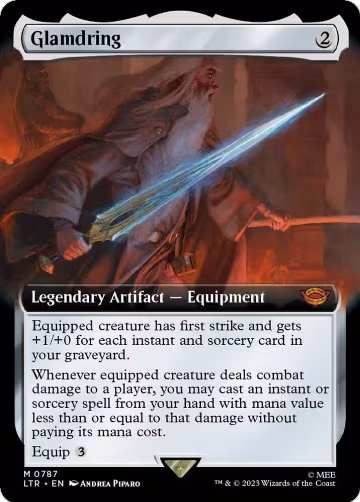 Glamdring (Extended Art) (Surge Foil) (787), Universes Beyond: The Lord of the Rings: Tales of Middle-earth — Magic card price