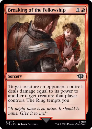 Breaking of the Fellowship (117), Universes Beyond: The Lord of the Rings: Tales of Middle-earth — Magic card price