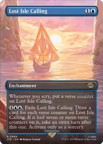 Lost Isle Calling (Borderless) (444), Universes Beyond: The Lord of the Rings: Tales of Middle-earth — Magic card price