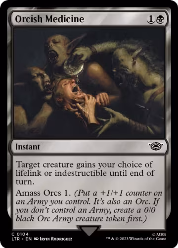 Orcish Medicine (104), Universes Beyond: The Lord of the Rings: Tales of Middle-earth — Magic card price