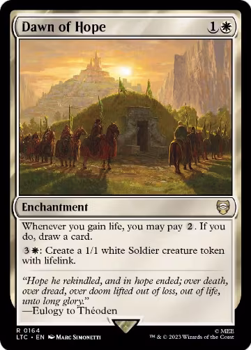 Dawn of Hope (164), Commander: The Lord of the Rings: Tales of Middle-earth — Magic card price