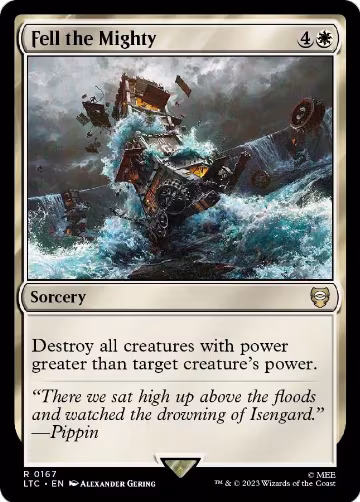 Fell the Mighty (167), Commander: The Lord of the Rings: Tales of Middle-earth — Magic card price