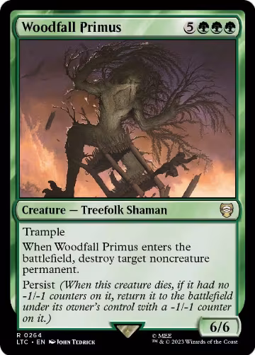Woodfall Primus (264), Commander: The Lord of the Rings: Tales of Middle-earth — Magic card price