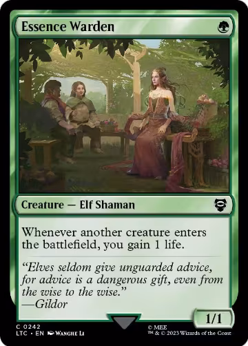 Essence Warden (242), Commander: The Lord of the Rings: Tales of Middle-earth — Magic card price