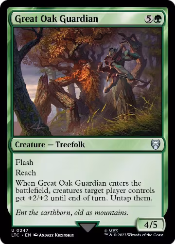Great Oak Guardian (247), Commander: The Lord of the Rings: Tales of Middle-earth — Magic card price