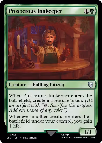 Prosperous Innkeeper (256), Commander: The Lord of the Rings: Tales of Middle-earth — Magic card price