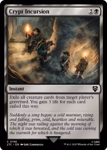 Crypt Incursion (198), Commander: The Lord of the Rings: Tales of Middle-earth — Magic card price